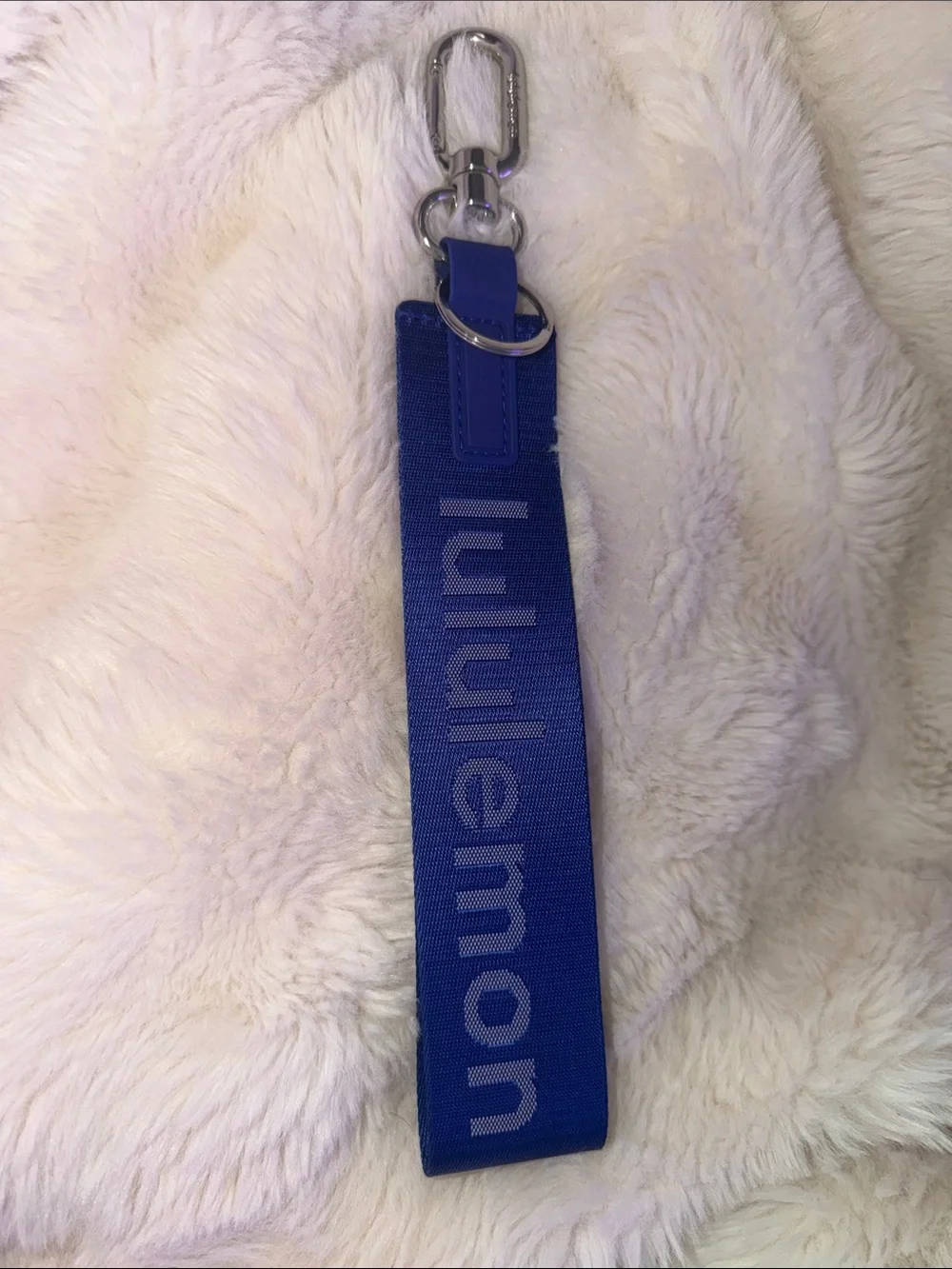 lululemon athletica Royal Blue Wrist Strap with Metal Clip- NWOT